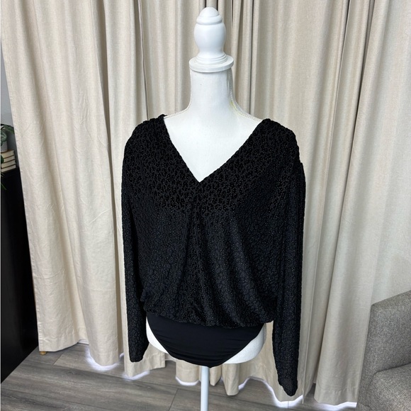 NWT • EXPRESS • Animal Print Velvet Body Suit - Picture 9 of 10